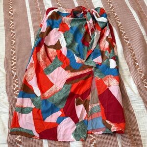 SHEIN Multicolor Abstract skirt size 6